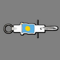 4mm Clip & Key Ring W/ Full Color Flag of Palau Key Tag